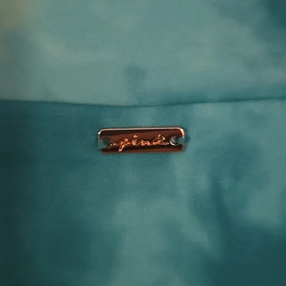 PINK Victoria's Secret Teal Tie Dye Bikini Bottom - Picture 2 of 4